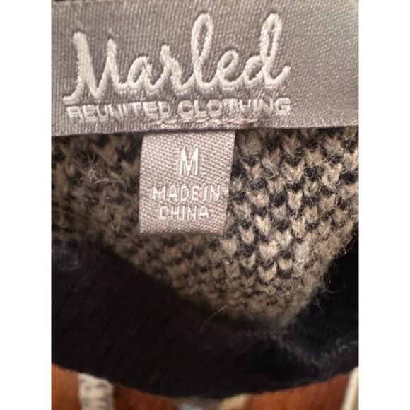 Marled Reunited Clothing Women Plaid Dark Academia Turtleneck Pullover Sweater M - Picture 7 of 7